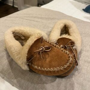 LL BEAN Tan Moccasin Loafers